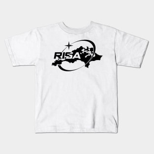 Rottnest Island Space Agency (RISA) Logo Black Kids T-Shirt